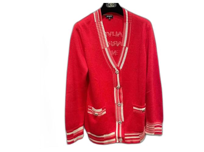 Chanel Knitwear Pink Beige Cashmere  ref.1208854