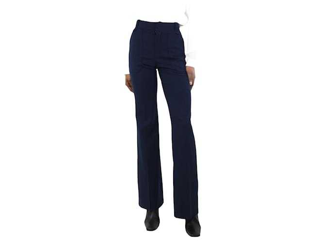 Chloé Navy blue tailored trousers - size UK 8 Wool  ref.1208872