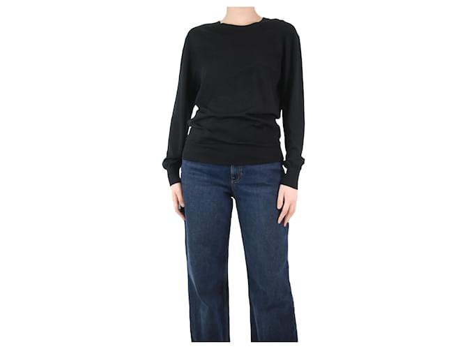 Givenchy Black textured jumper - size UK 8  ref.1208894