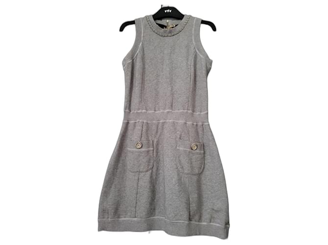 Dolce & Gabbana Dresses Grey Cotton  ref.1208926