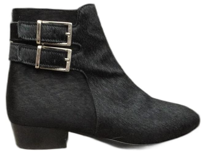Surface To Air p ankle boots 37 Black Pony-style calfskin  ref.1208932