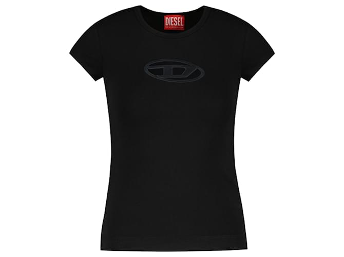 Camiseta Angie - Diesel - Algodão - Preta Preto  ref.1208982