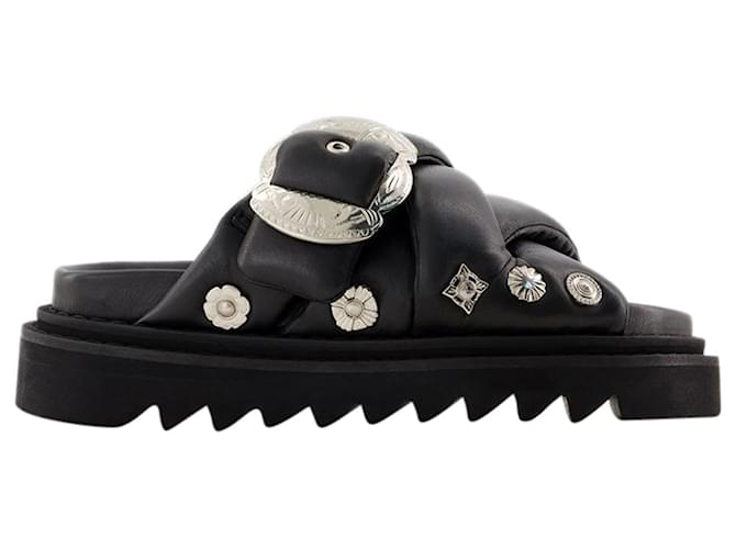 AJ1317 Sandals - Toga Pulla - Leather - Black  ref.1209003
