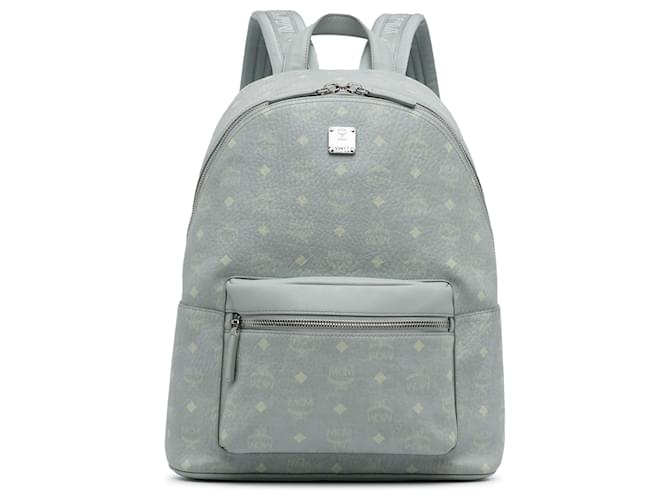 MCM Gray Large Visetos Backpack Grey Cloth Cloth  ref.1209166