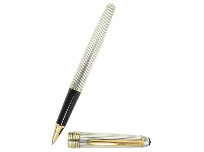 MONTBLANC MEISTERSTUCK ROLLERBALL SOLITAIRE GIFT PEN 922001 MONEY PEN Silvery Silver  ref.1209296