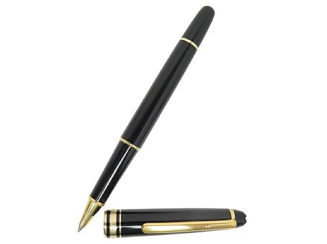 CANETA MONTBLANC MEISTERSTUCK ROLLERBALL CLASSIC GOLD RESIN MB132457 Caneta Preto Resina  ref.1209300