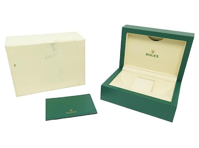 ROLEX WATCH BOX 39139.02 OYSTER M PERPETUAL DATEJUST GREEN LEATHER WATCH BOX  ref.1209303