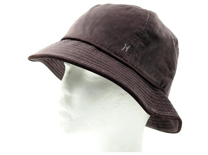 Hermès NEW BOB HAT HERMES SIZE 54 IN TAUPE COTTON NEW COTTON CAP HAT  ref.1209341