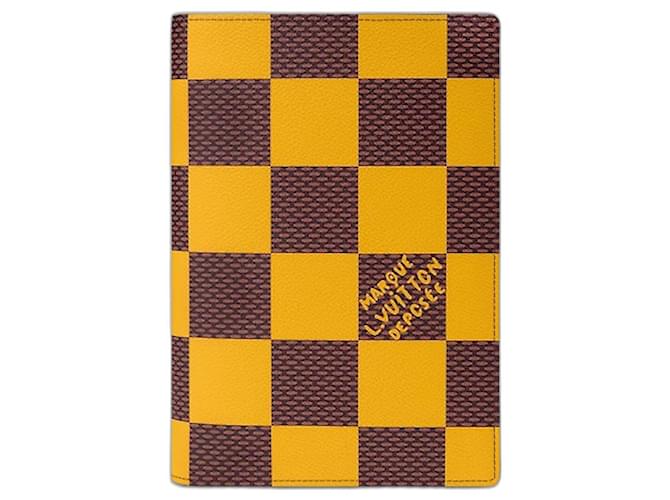 Louis Vuitton LV Agenda Cover Notebook Yellow Leather  ref.1209428