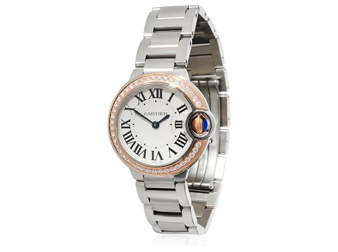 Cartier Ballon Bleu WE902079 relógio feminino 18aço inoxidável kt/Rosa ouro Ouro rosa  ref.1209439