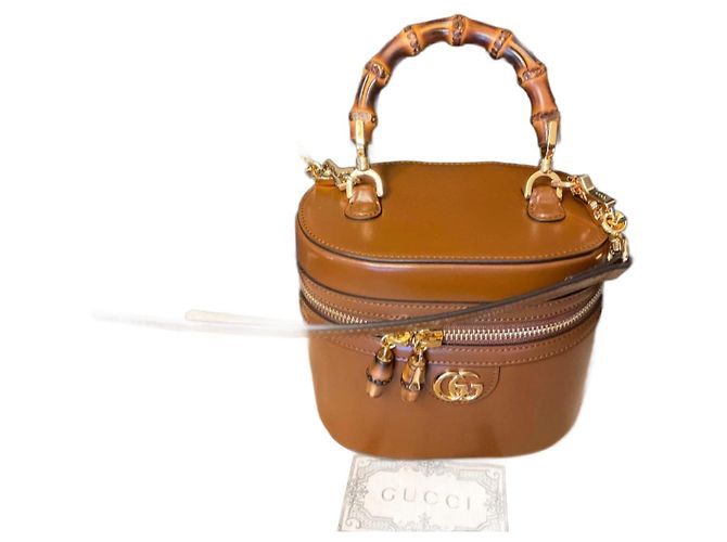BORSA A TRACOLLA GUCCI PICCOLA Cognac