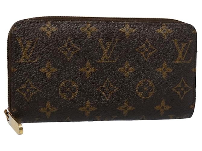 Louis Vuitton Zippy Wallet Brown Cloth  ref.1209494