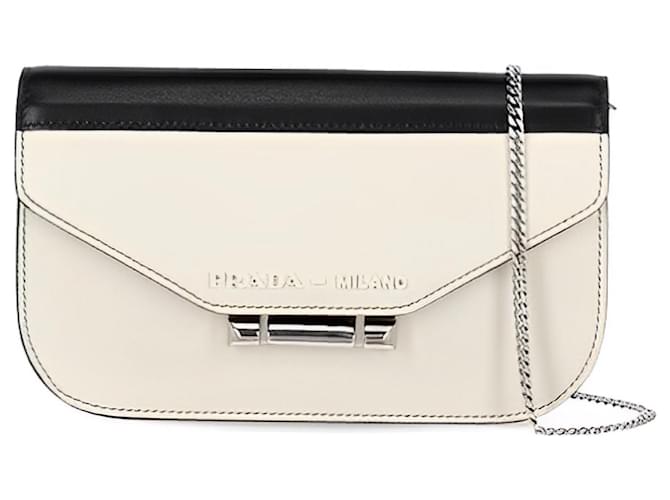Prada Handbags Cream Leather  ref.1209543
