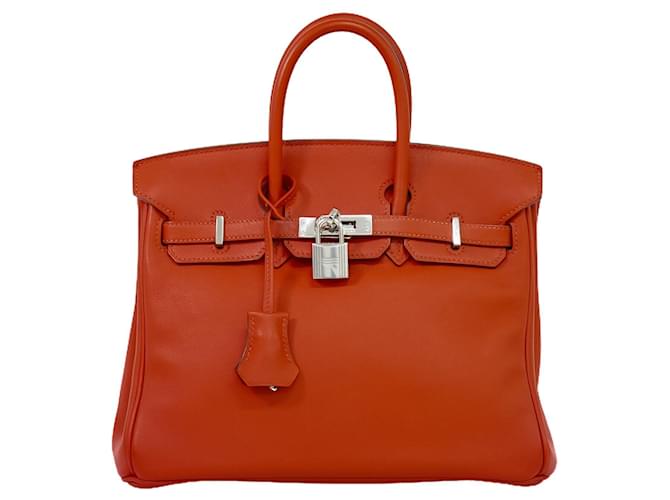 Hermès Birkin 25 Orange Leather  ref.1209551