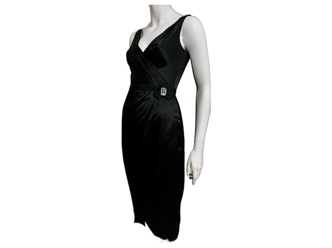 Silk black even dress by Temperley London  ref.1209585