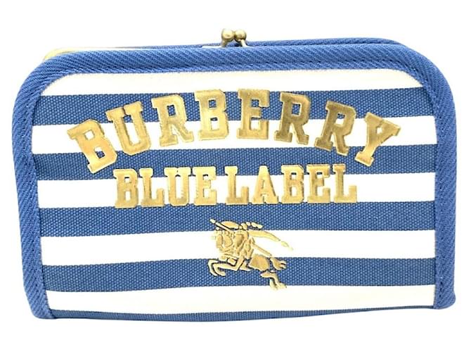 Burberry Blue Label Azul Lona  ref.1209604