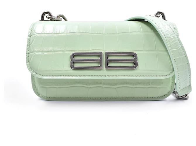 Balenciaga Handbags Green Leather  ref.1209697