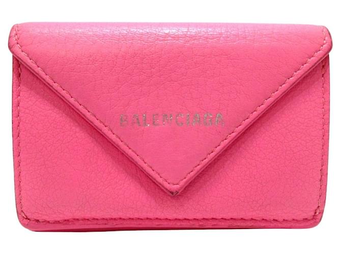 Balenciaga Papier Pink Leder  ref.1209779