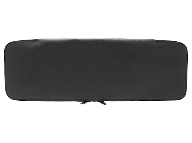 Estuche Louis Vuitton 5 corbatas Negro Cuero  ref.1209841
