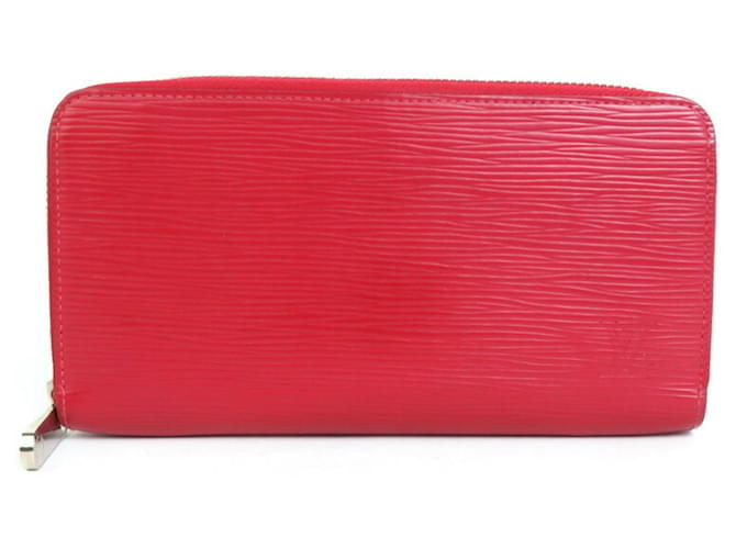 Louis Vuitton Zippy Rot Leder  ref.1209882