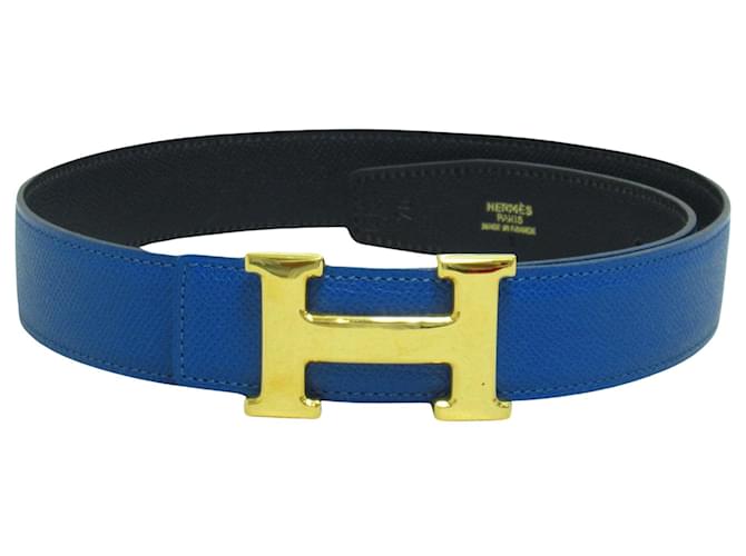 Hermès Hermes H Blue Leather  ref.1210068