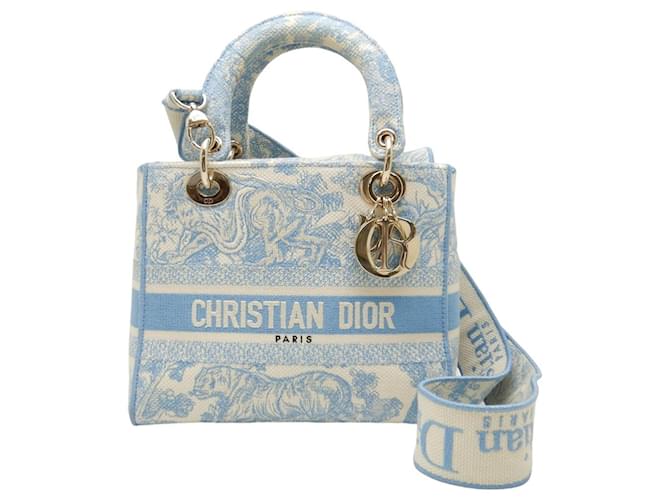 Dior Lady Dior Blue Cloth  ref.1210117