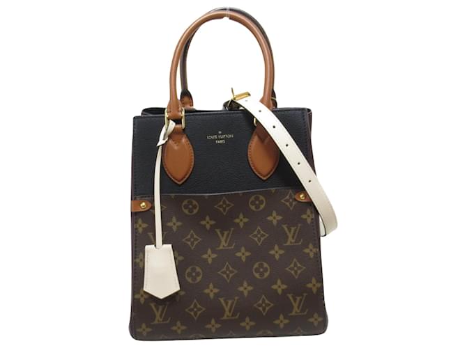 Louis Vuitton Fold MM Brown Leather  ref.1210151