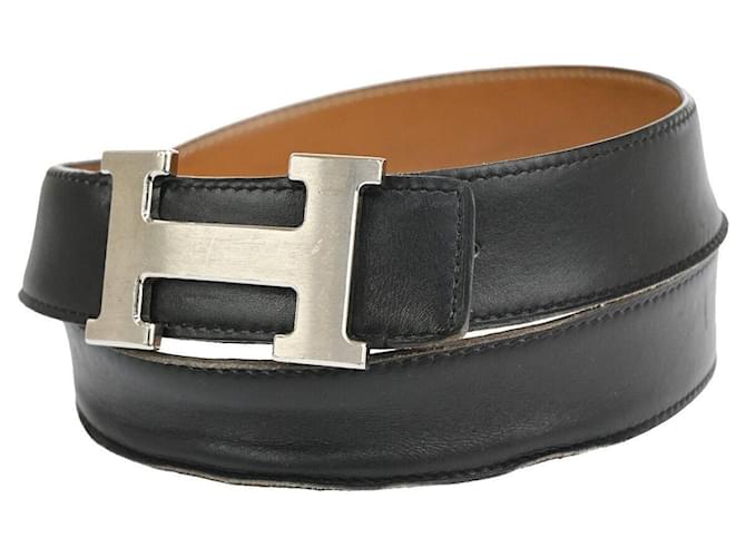 Hermès H Black Leather  ref.1210164