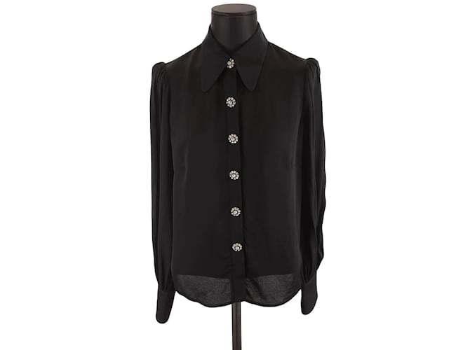 Lk Bennett Wrap blouse Black Viscose  ref.1210195