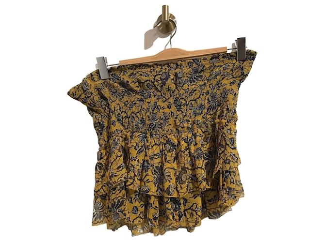 ISABEL MARANT  Skirts T.International L Silk Yellow  ref.1210201