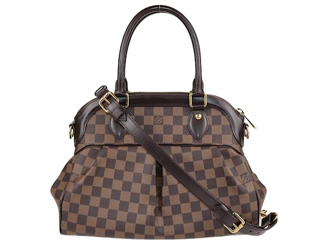 Louis Vuitton Damier Ebene Trevi Pm Bag Leather  ref.1210215