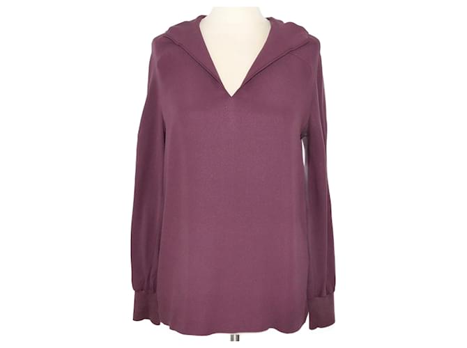 Loro Piana Violet Hoodie Sweater Silk  ref.1210280