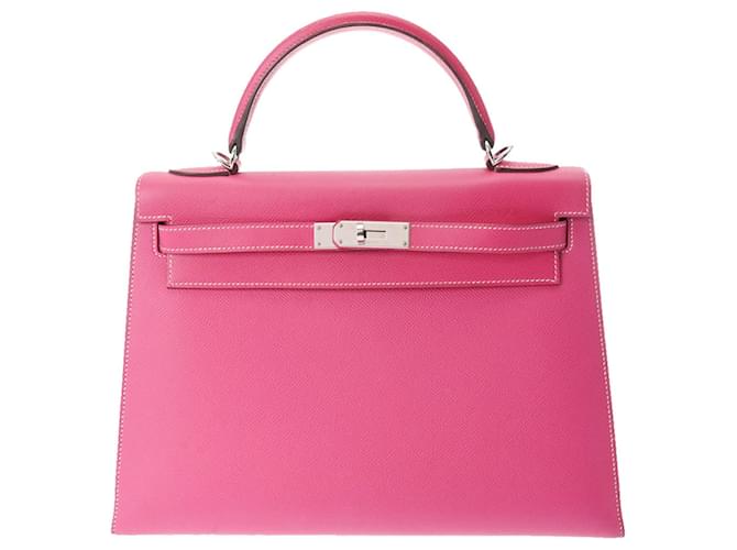 Hermès Hermes Kelly 32 Pink Leder  ref.1210287