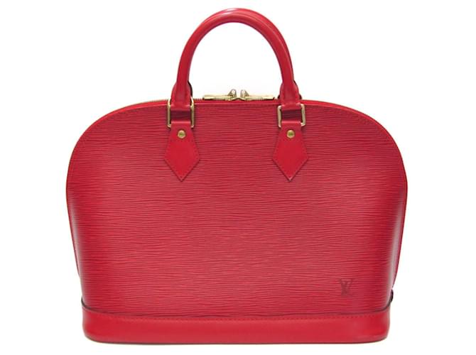 Louis Vuitton Alma Red Leather  ref.1210313