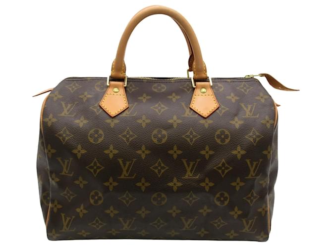 Louis Vuitton Speedy 30 Brown Cloth  ref.1210338