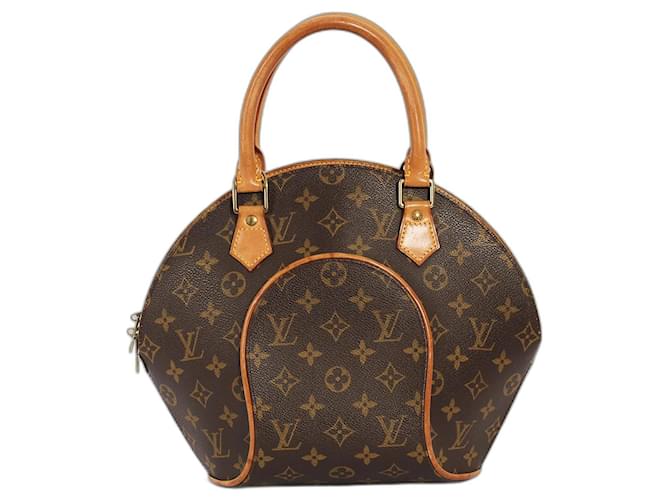 Louis Vuitton Ellipse Monogram PM Handbag Dark brown Fur  ref.1210349