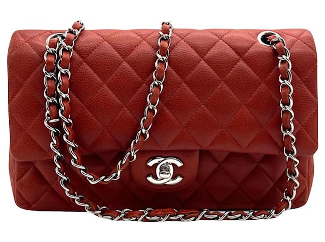 Timeless Chanel lined Flap Brown Leather  ref.1210374