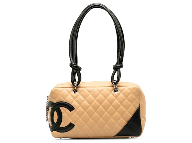 Chanel Brown Cambon Ligne Shoulder Bag Leather  ref.1210469