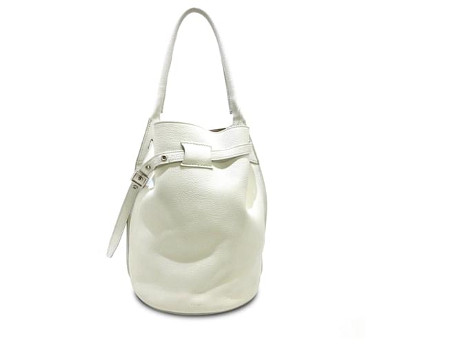 Céline Celine White Big Bag Bucket Leather Pony-style calfskin  ref.1210484
