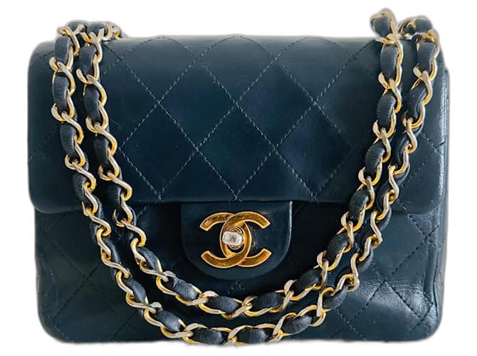 Autre Marque TIMELESS MINI SQUARE Navy blue Leather  ref.1210504