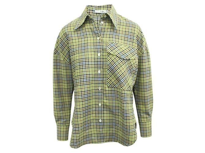 Autre Marque Oversized Checked Shirt Multiple colors Polyester  ref.1210547