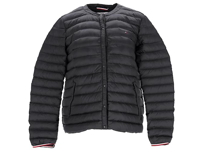 Tommy Hilfiger Womens Packable Padded Jacket Black Nylon  ref.1210578
