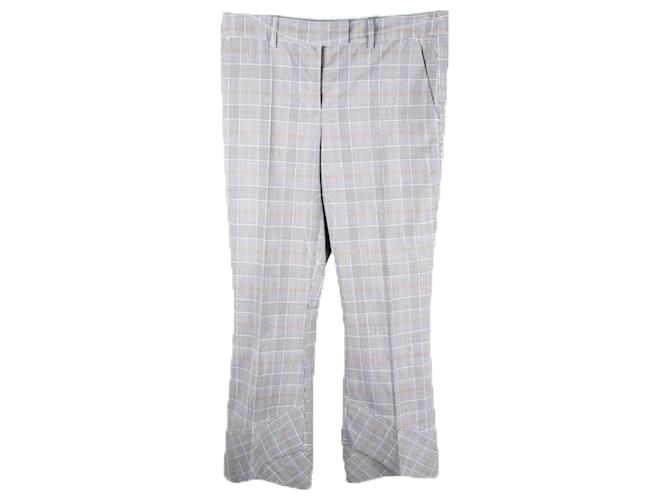 Autre Marque Checkered Cropped Pants Polyester  ref.1210584