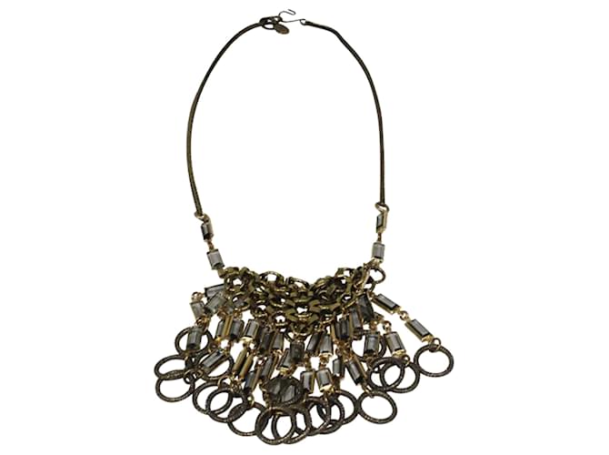 Autre Marque Gold Chunky Necklace Golden Metallic Metal  ref.1210588