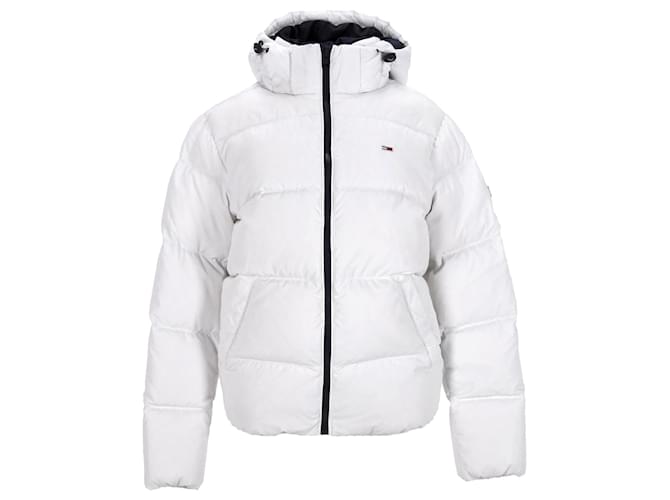 Tommy Hilfiger Mens Essential Down Filled Jacket White Polyester  ref.1210598
