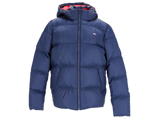 Tommy Hilfiger Essential Daunenjacke für Herren Marineblau Polyester  ref.1210605