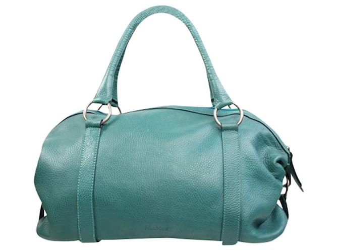 Autre Marque Green Leather Hand Bag  ref.1210616