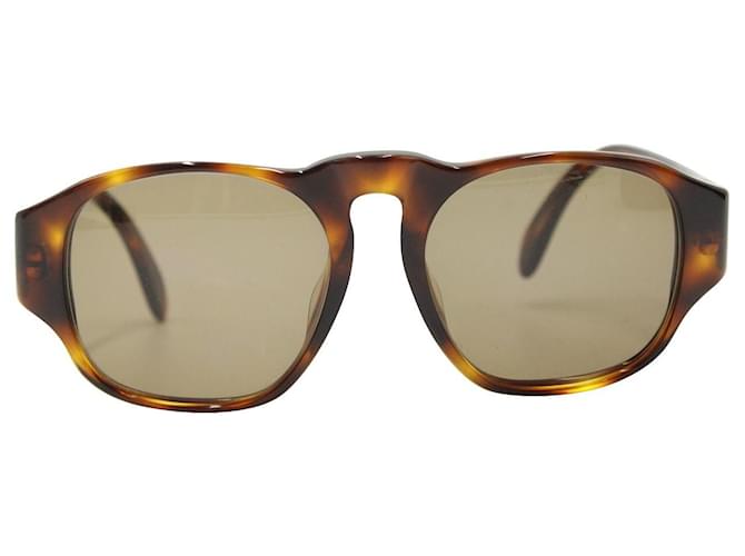 Chanel lunettes de soleil tortue Acetate Fibre de cellulose Marron  ref.1210664