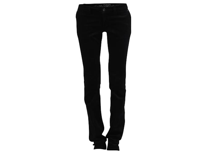 Autre Marque Schwarze Skinny-Jeans aus Cord  ref.1210691