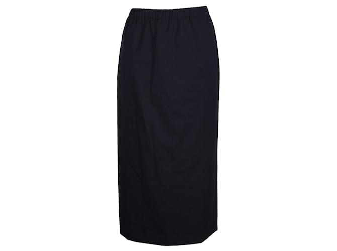 Comme Des Garcons Navy blue cotton skirt  ref.1210710